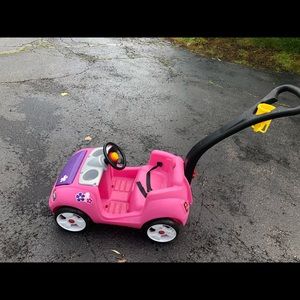 Pink toy car